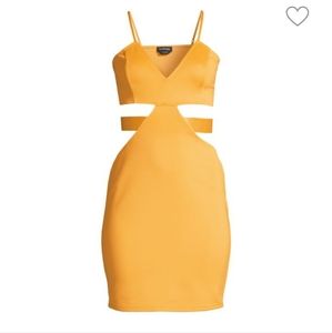 Bebe cut out bodycon dress
